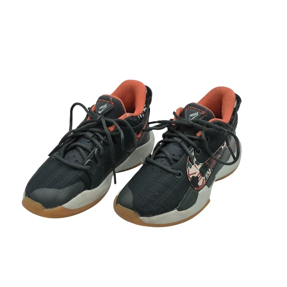 Nike Giannis Freak Shoes Youth Size 13C‎ Green Orange Basketball DD0011-300